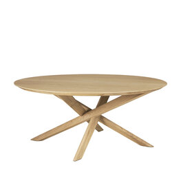 Ethnicraft Mikado koffietafel rond Ethnicraft Mikado koffietafel rond