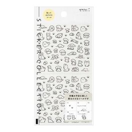 Midori stickervel Dogs Zwart Wit Midori stickervel Dogs Zwart Wit
