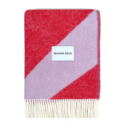 Maison Deux Swirl Blanket Lila Scarlet red Maison Deux Swirl Blanket Lila Scarlet red