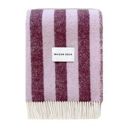 Maison Deux Candy Wrap plaid Lila Aubergine Maison Deux Candy Wrap plaid Lila Aubergine