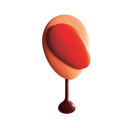 Design House Stockholm Mellow Clock red Design House Stockholm Mellow Clock red