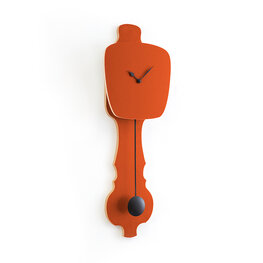 Kloq Rust red clock with pendulum Kloq Rust red clock with pendulum