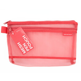 Midori Mesh Pen Pouch - pink