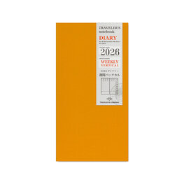 Traveler's notebook - 2026 Weekly Vertical Diary regular size Traveler's notebook - 2026 Weekly Vertical Diary regular size