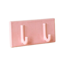 Studio Lotte Swart Hangop wandhaak double roze