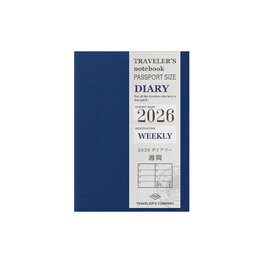 Traveler's notebook Passport Size Diary 2026 Second Half Weekly agenda