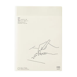 Midori MD Notebook Diary 2027 A5 Monthly block + memo
