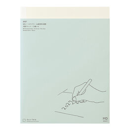 Midori MD Notebook Diary 2027 A4 THIN - Monthly block + memo