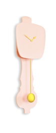 Kloq Pastel peach wall clock with pendulum Kloq Pastel peach wall clock with pendulum