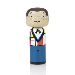 Lucie Kaas Piet Mondriaan- Kokeshi pop Lucie Kaas Piet Mondriaan- Kokeshi pop