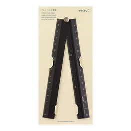 Midori Multiple ruler 30cm Liniaal Zwart Midori Multiple ruler 30cm Liniaal Zwart