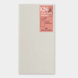 Traveler's notebook -  Dot Grid  MD paper white refill 026 Traveler's notebook -  Dot Grid  MD paper white refill 026