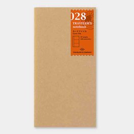 Traveler's notebook -  Card file (60 pockets) refill 028 Traveler's notebook -  Card file (60 pockets) refill 028